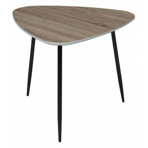 Стол журнальный WOOD 62S 4 дуб серо-коричневый винтажный 