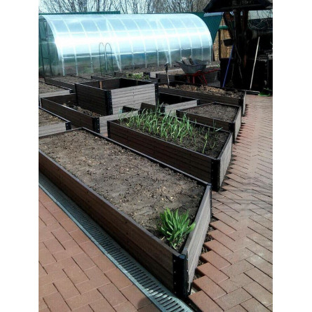 Доска из ДПК для организации грядок, клумб,...