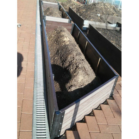 Доска из ДПК для организации грядок, клумб,...