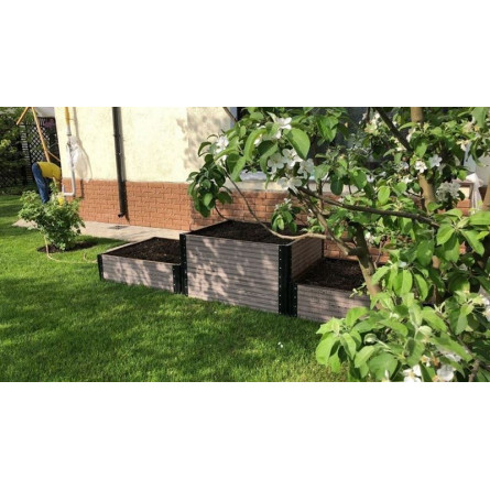 Доска из ДПК для организации грядок, клумб,...