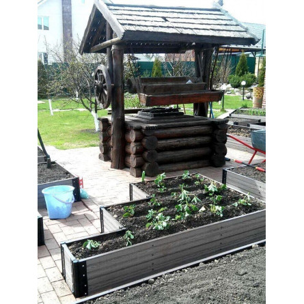 Доска из ДПК для организации грядок, клумб,...