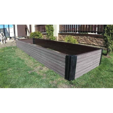 Доска из ДПК для организации грядок, клумб,...