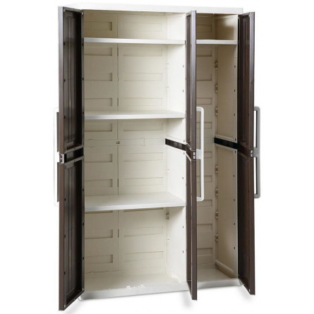 Садовый шкаф 3-х дверный узкий WOOD LINE S