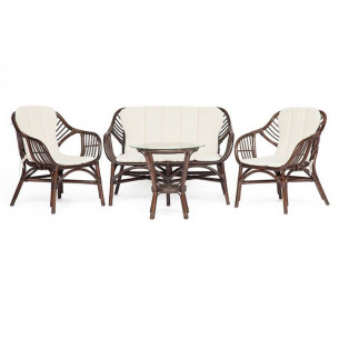 Комплект для отдыха SONOMA ( стол круглый (со стеклом)+2...