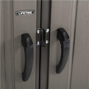 Сарай-хозблок LIFETIME 8х5 (ЛайфТайм) (238х147х243см) усиленный пластиковый под фактуру дерева для дачи