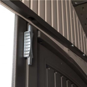 Сарай-хозблок LIFETIME 8х5 (ЛайфТайм) (238х147х243см) усиленный пластиковый под фактуру дерева для дачи