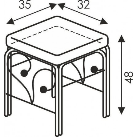 Банкетка Фортуна Черная