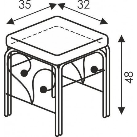 Банкетка Фортуна Черная