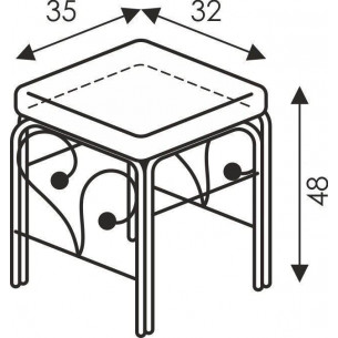 Банкетка Венера Белый - белый