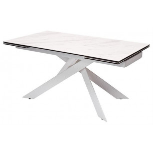 Стол SPYDER 160 MARBLES KL-99 Белый мрамор матовый,...