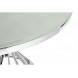 Стол стеклянный "Twist steel / white Стол стеклянный "Twist steel / white