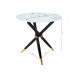 Стол стеклянный Rock white / black Стол стеклянный Rock white / black
