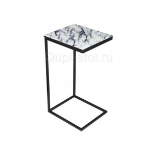 Журнальный стол Геркулес белый мрамор