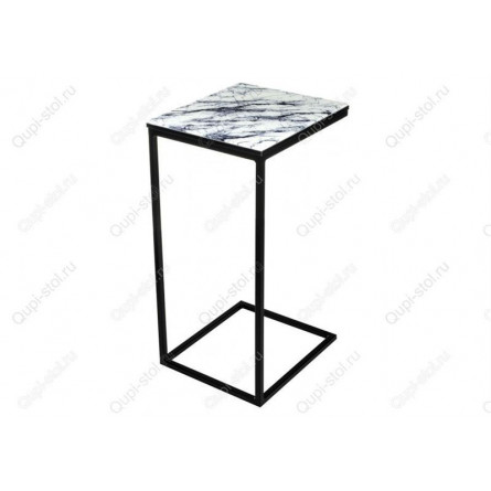 Журнальный стол Геркулес белый мрамор