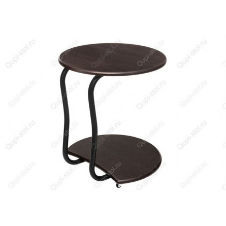 Журнальный стол Андромеда черный матовый / орех