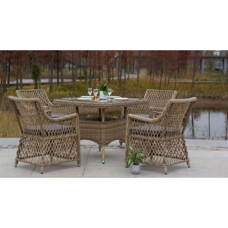 Айриш, стол, соломенный 900х900