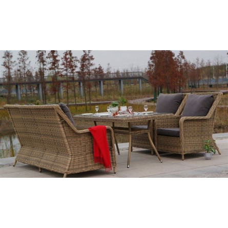 Гляссе кресло соломенное