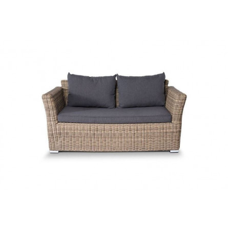 Капучино, диван двухместный, соломенный