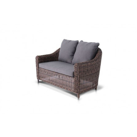 Кон Панна, диван двухместный, коричневый