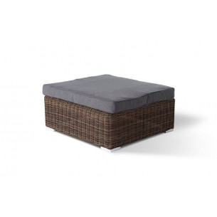 Лунго плетенная оттоманка с подушкой коричневый