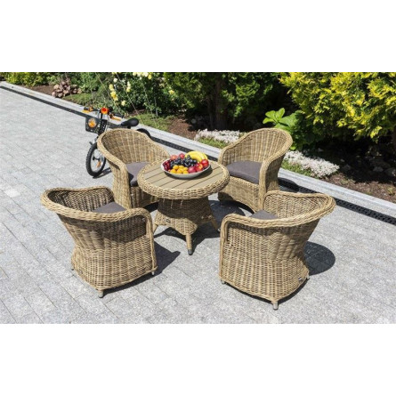 Равенна Кресло Детское из искусственного ротанга соломенное