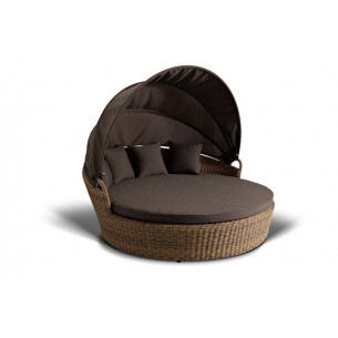 Стильяно кровать круглая, соломенная