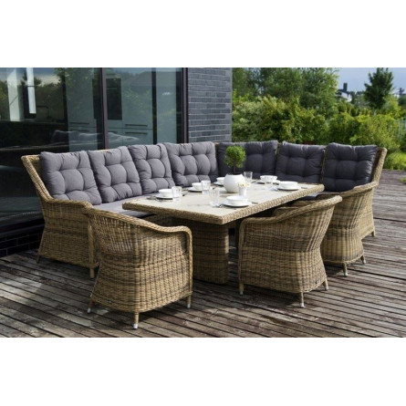 Бергамо, модульный диван, соломенный