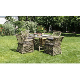 Доппио, обеденная группа, соломенная