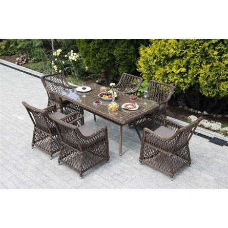 Латте, обеденная группа, коричневая