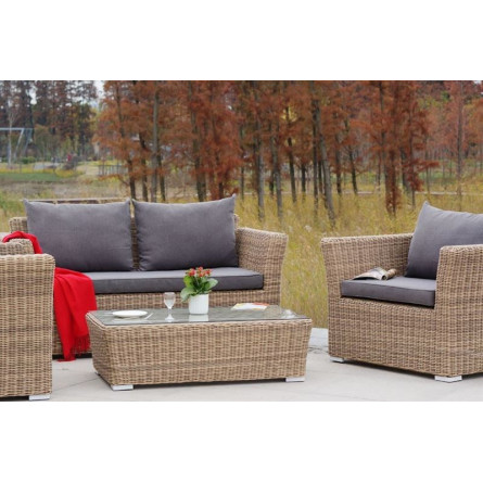 Капучино Сингл, лаунж зона соломенная