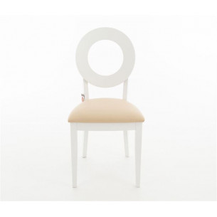 Стул Коломбо Эмаль белая, нитро крем