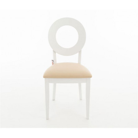 Стул Коломбо Эмаль белая, нитро крем