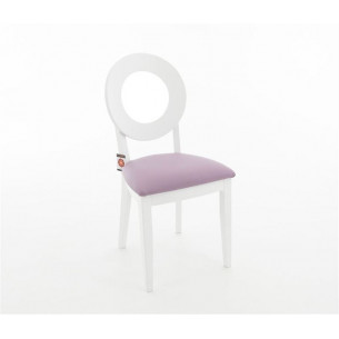 Стул Коломбо Эмаль белая, нитро пурпл
