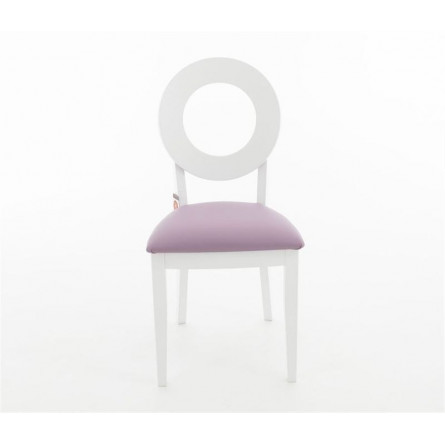 Стул Коломбо Эмаль белая, нитро пурпл