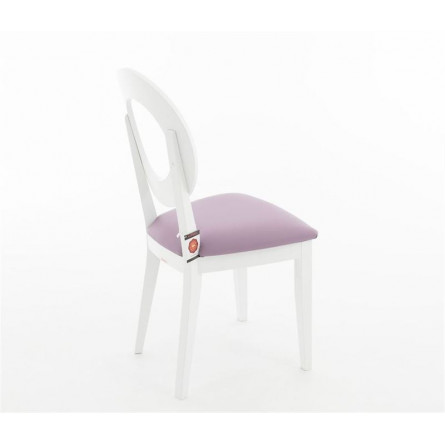 Стул Коломбо Эмаль белая, нитро пурпл