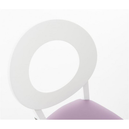 Стул Коломбо Эмаль белая, нитро пурпл