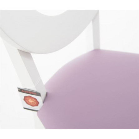 Стул Коломбо Эмаль белая, нитро пурпл