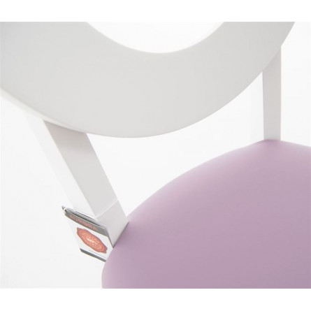 Стул Коломбо Эмаль белая, нитро пурпл