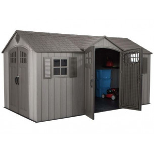 Сарай-хозблок WoodLook 15x8 пластиковый