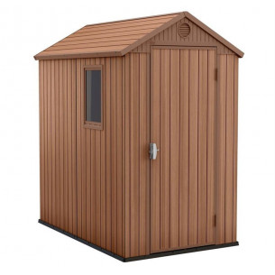 Пластиковый Сарай Дарвин 4х6 (Darwin 4x6), коричневый