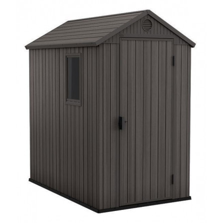 Пластиковый Сарай Дарвин 4х6 (Darwin 4x6), серый