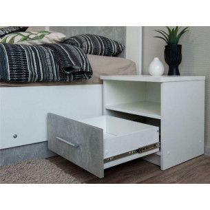 Кровать «Аврора» 120*200 (основание ЛДСП), Белый/Ателье...