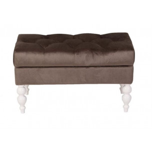 Банкетка Виктория (эмаль белая / 15 - коричневый)