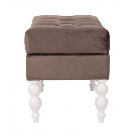 Банкетка Виктория (эмаль белая / 15 - коричневый)