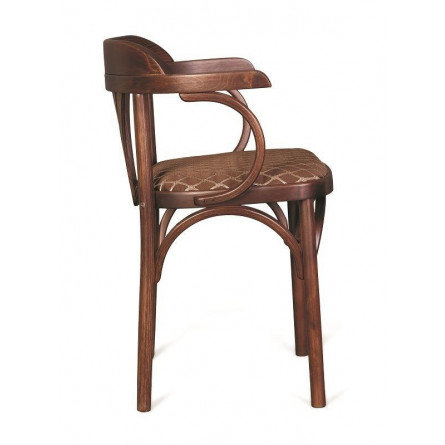 Стул Венский мягкий (темный тон, ткань 3 brown)