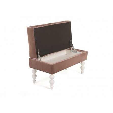 Банкетка Виктория (эмаль белая / 24 - розовый)