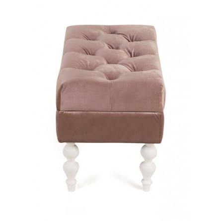 Банкетка Виктория (эмаль белая / 24 - розовый)