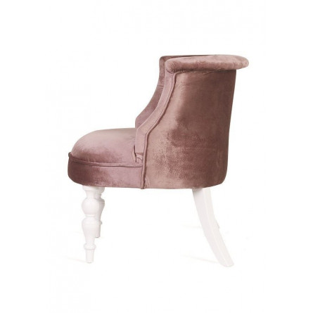 Кресло Бархат (эмаль белая / 24 - розовый)
