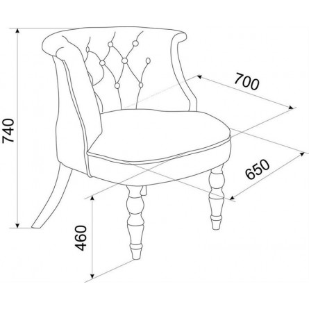 Кресло Бархат (темный тон / 24 - розовый)