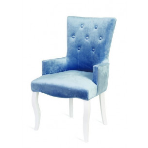 Кресло Виктория (эмаль белая / 9 - небесно-голубой)
